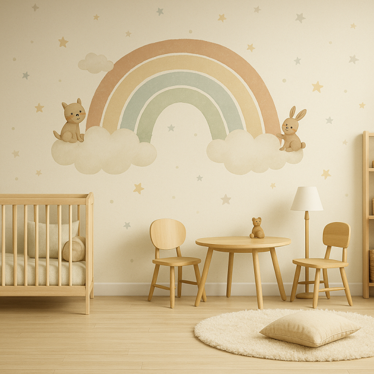 Kinderzimmer – Wand 3 m × 2,5 m