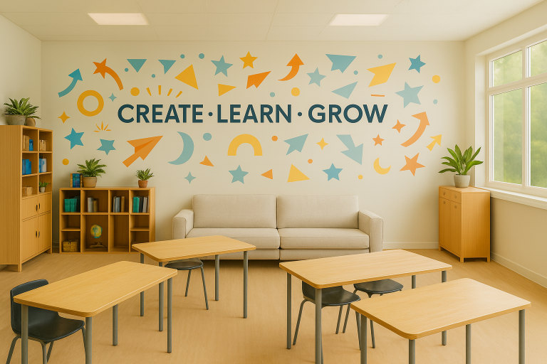 Klassenzimmer – Wand 4 m × 2,5 m