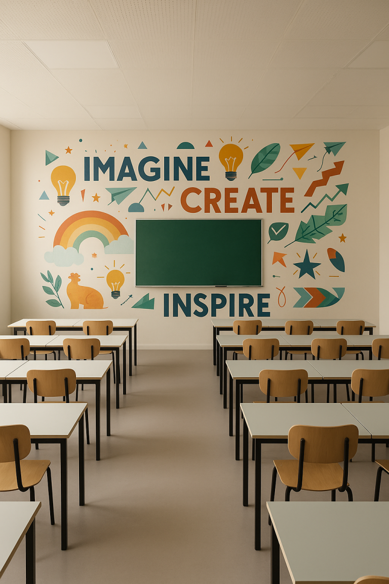 Schule – Wand 5 m × 3 m