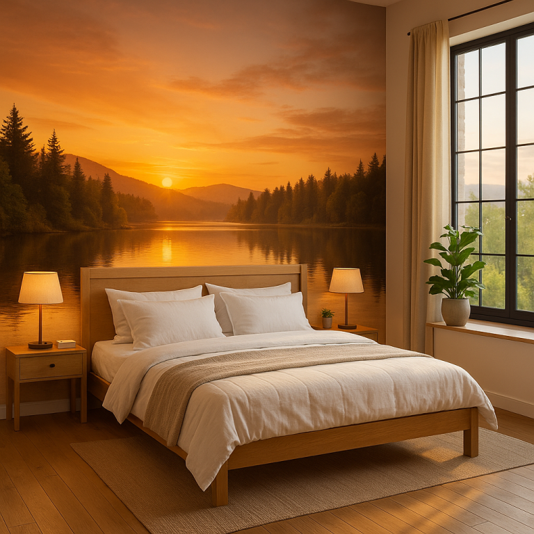 Schlafzimmer – Wand 3 x 4 m Panorama