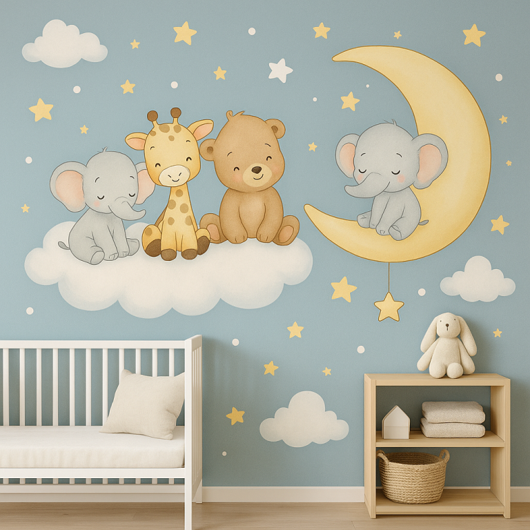 Kinderzimmer – Wand 3 m × 2,5 m